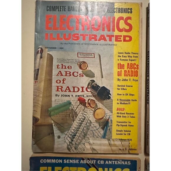 Vintage Electronics Illustrated Magazine lot of 4 1960s CB's Radios Lot Ads - Picture 5 of 16